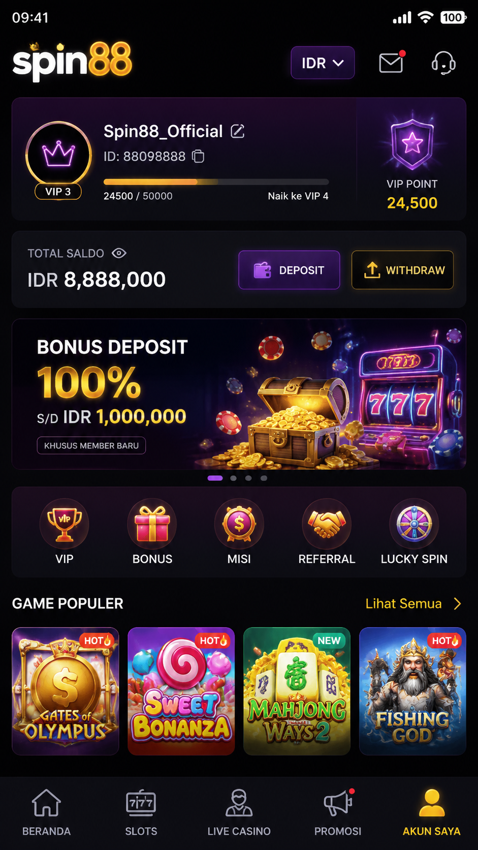 Screenshot 3 spin88